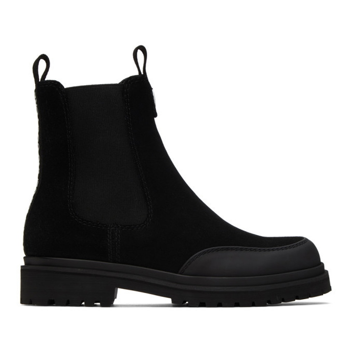 Photo: Versace Jeans Couture Black Tank Formal Chelsea Boots