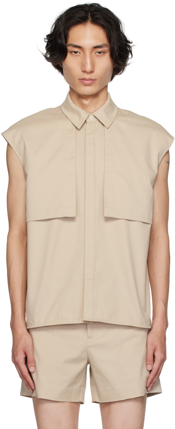 K.NGSLEY Beige Nesli Shirt