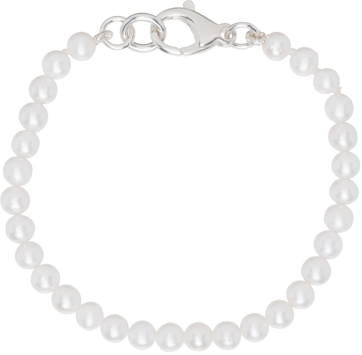 Photo: Hatton Labs Off-White Mini Pearl Bracelet