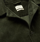 Bellerose - Goney Camp-Collar Cotton-Corduroy Overshirt - Green