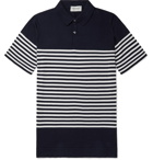 John Smedley - Rill Striped Sea Island Cotton Polo Shirt - Blue