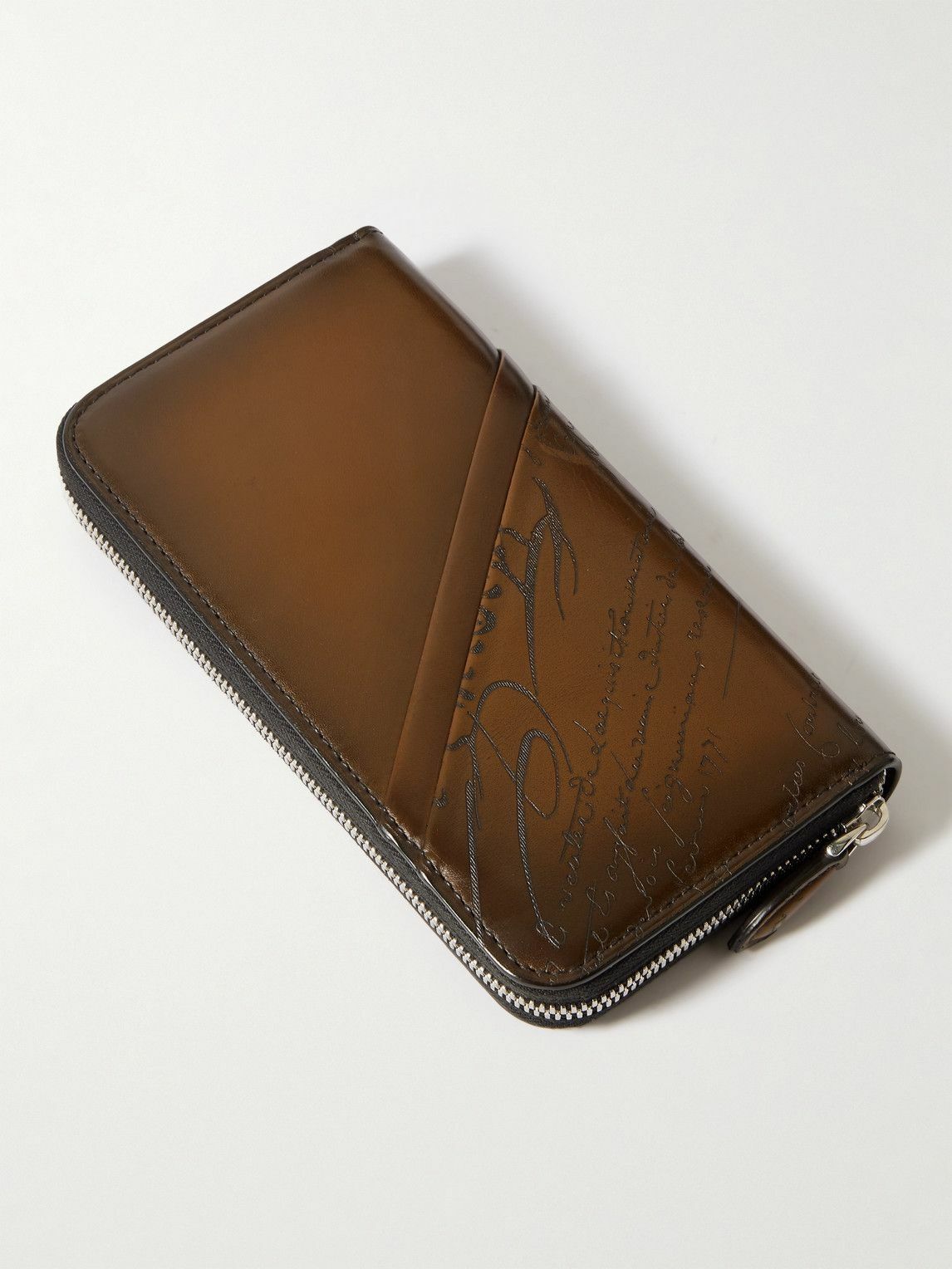 小物 Berluti Venezia Leather Zip Long Wallet Berluti Venezia Leather Zip Long Wallet Berluti Itauba Wide