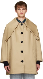 Meryll Rogge Beige Button Trench Coat