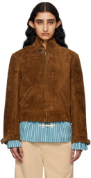 Bode Brown Howard Leather Jacket