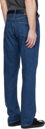 Maison Kitsuné Blue KURO Edition Selvedge Voyage Jeans