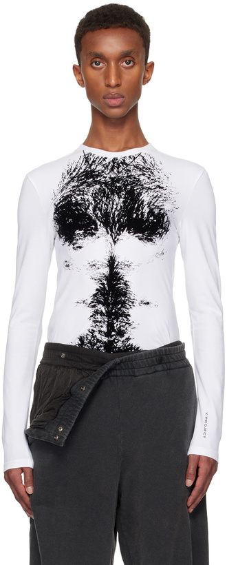 Photo: Y/Project White Hairy Chest Long Sleeve T-shirt