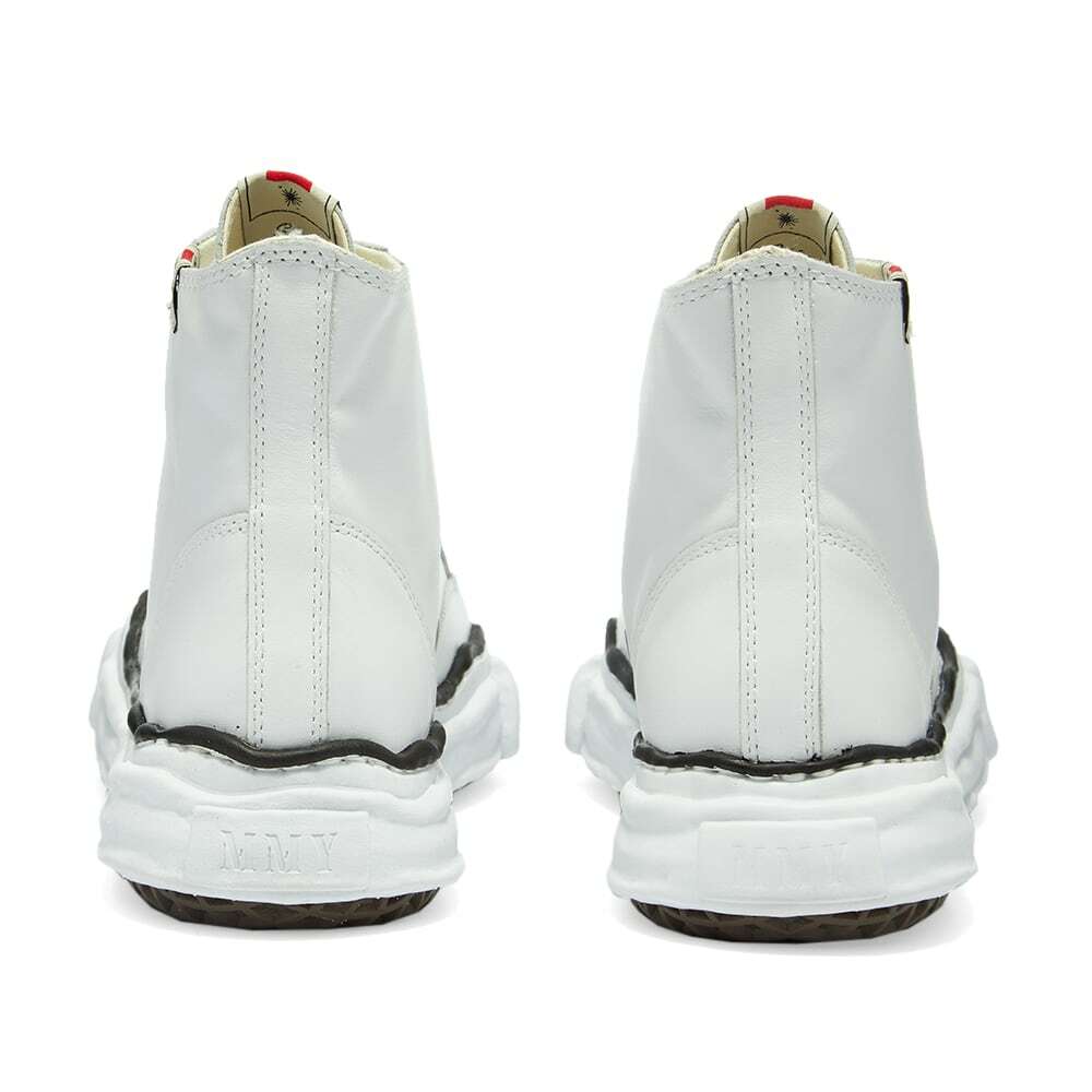 Maison MIHARA YASUHIRO Men's Original Sole Leather Hi-Top Sneakers in White
