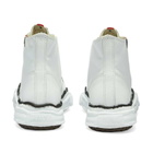Maison MIHARA YASUHIRO Men's Original Sole Leather Hi-Top Sneakers in White