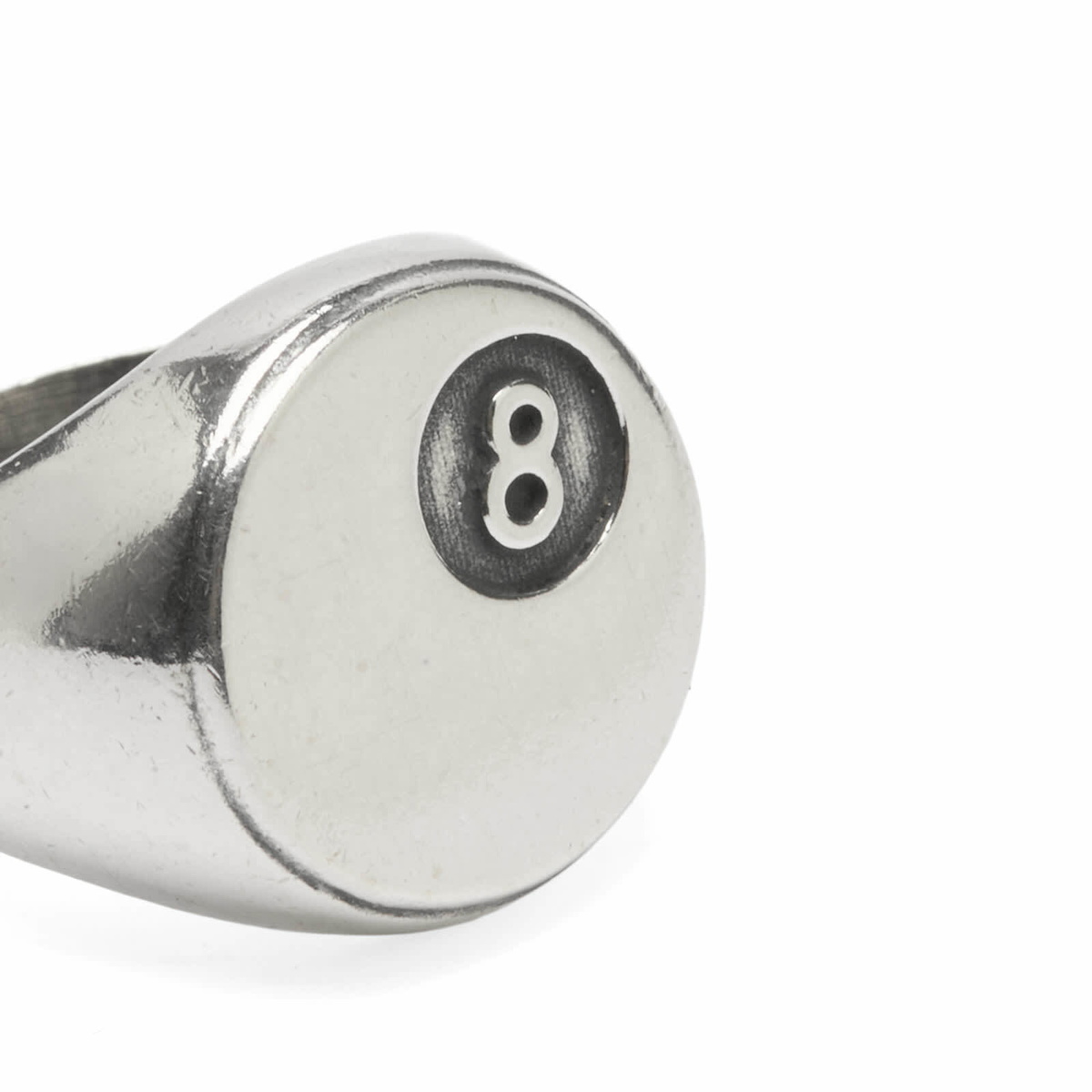 TwoJeys Men's 8 Ball Ring in Sterling Silver