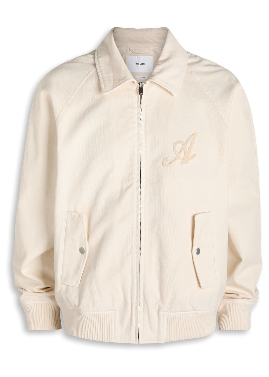 Axel Arigato Roman Logo-appliquéd Twill Jacket Beige