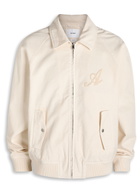 Axel Arigato Roman Logo-appliquéd Twill Jacket Beige