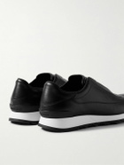 John Lobb - Lift Leather Slip-On Sneakers - Black