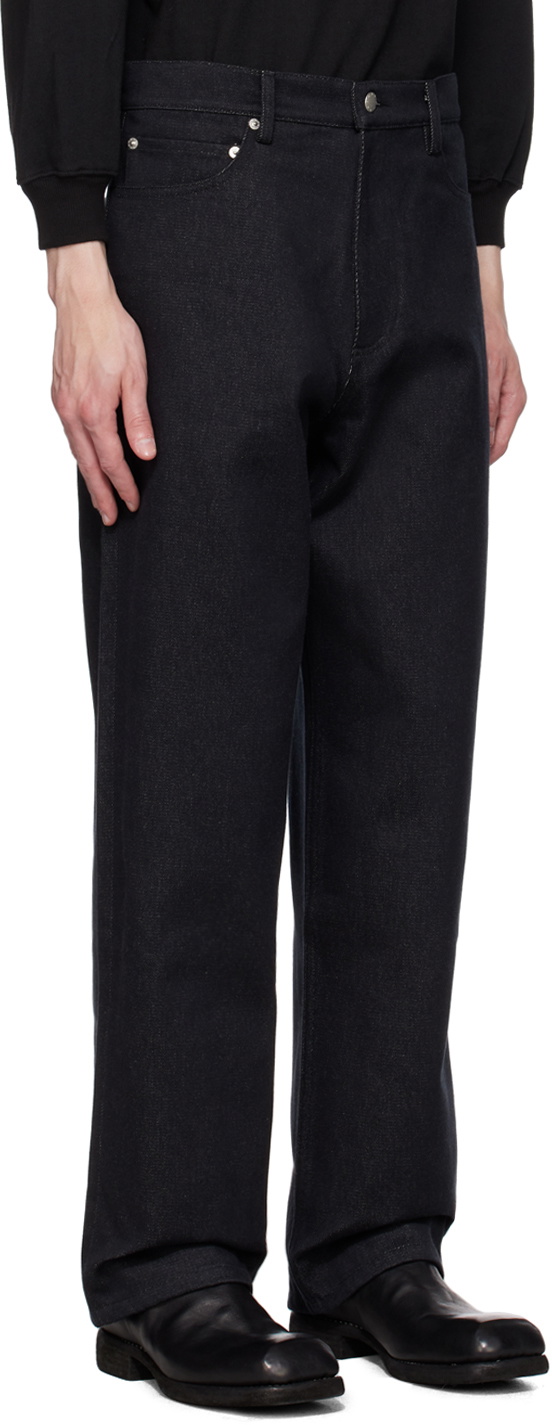 3MAN Black Five-Pocket Jeans