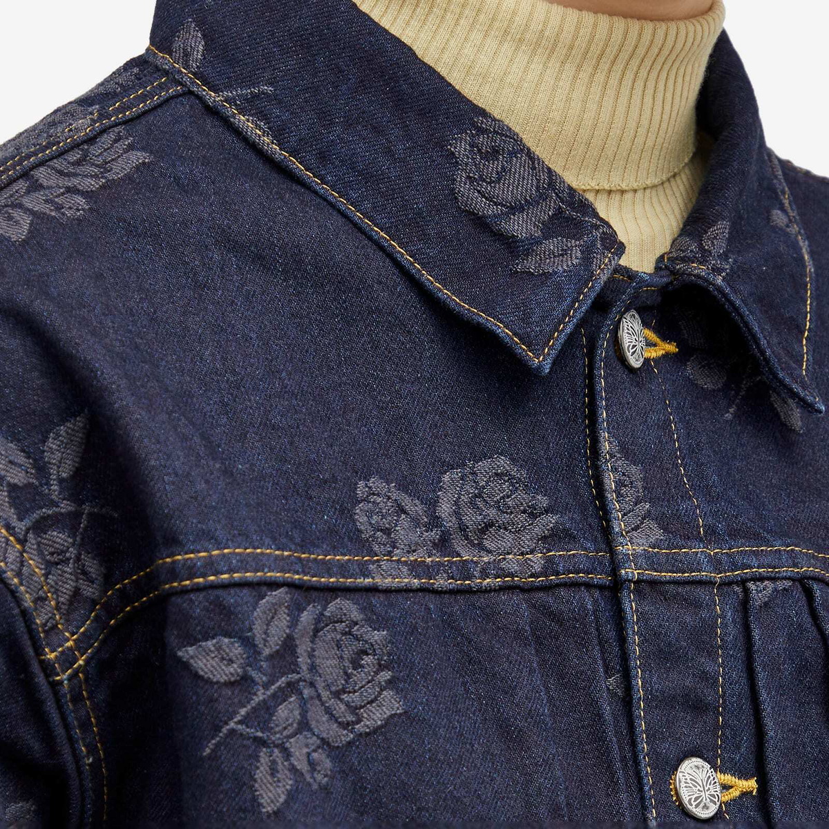 Needles Women's Rose Jean Jacket in Indigo