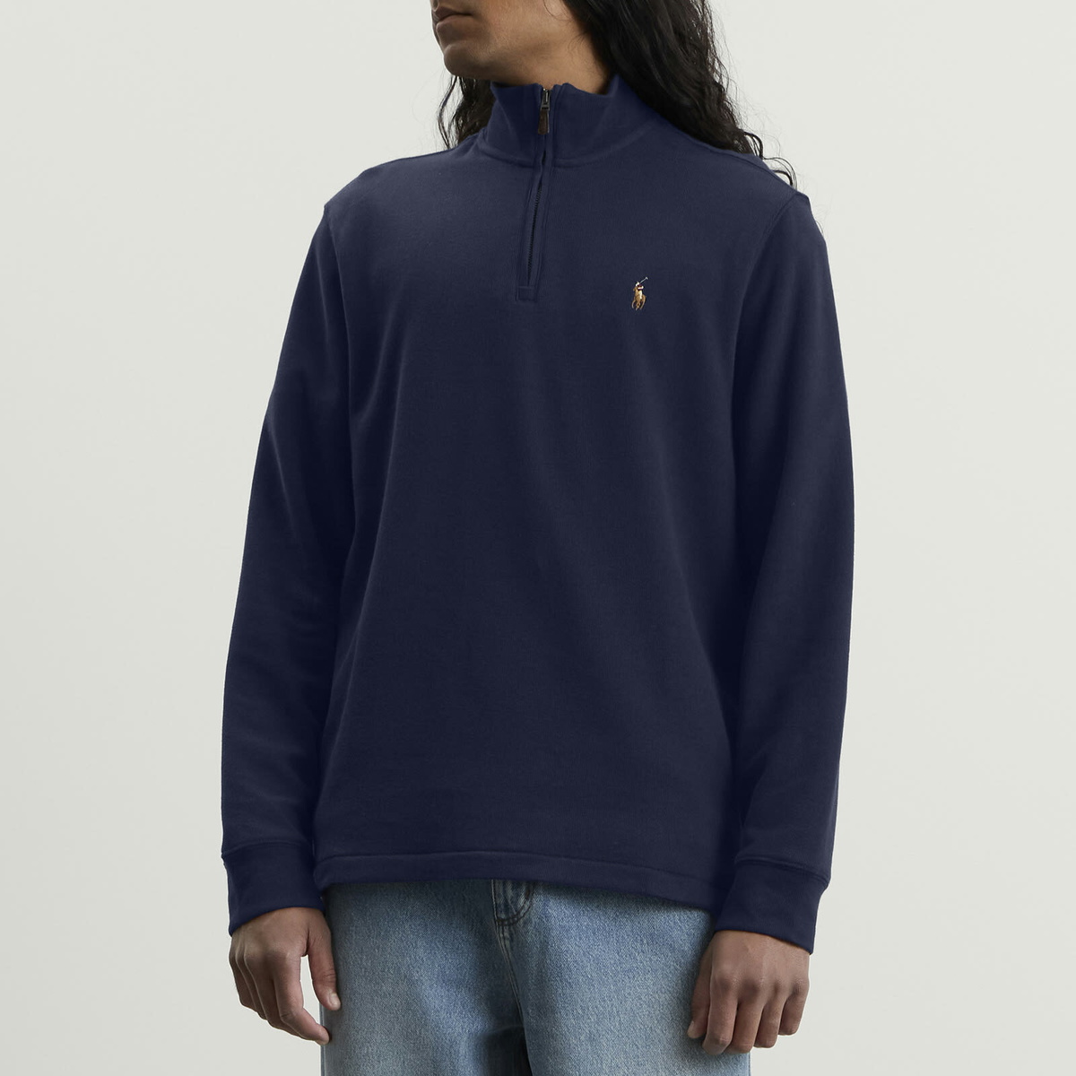 Polo Ralph Lauren Men's Half Zip Jumper in Cruise Navy