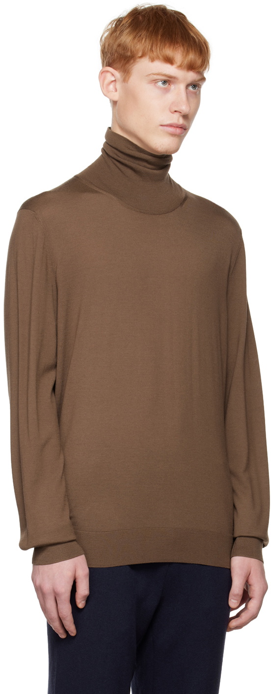 The Row Taupe Elam Turtleneck