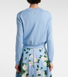 Carolina Herrera Cropped silk and cotton cardigan