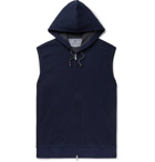 Brunello Cucinelli - Slim-Fit Cotton-Blend Jersey Hooded Gilet - Unknown