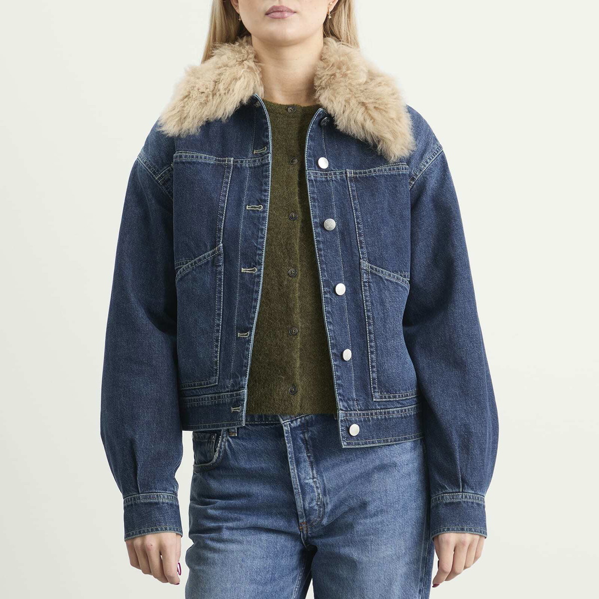 Closed Women's Denim Jacket in Dark Blue