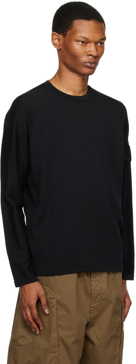 Stone Island Shadow Project Black Patch Sweater