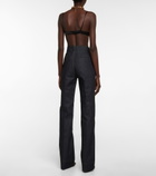 Saint Laurent - High-rise bootcut jeans
