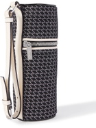 Valextra - Leather-Trimmed Canvas-Jacquard Tennis Ball Case