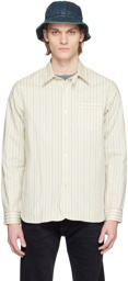 RRL Off-White Striped Shirt