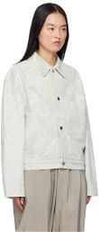 LEMAIRE White Boxy Denim Jacket