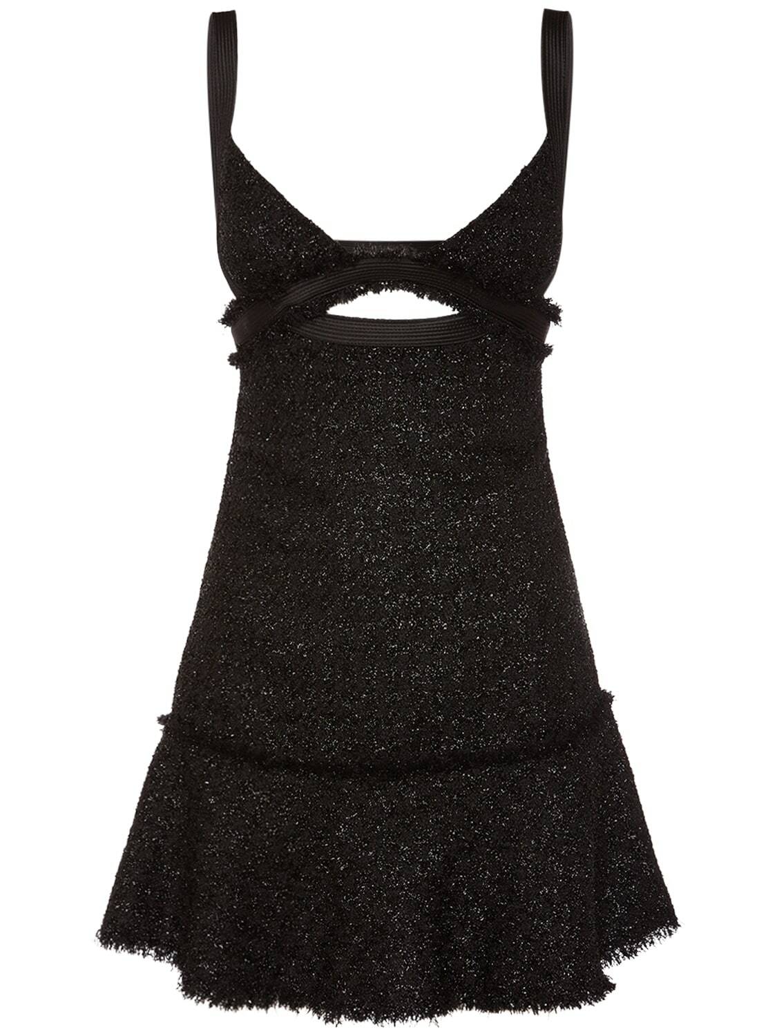 lurex dot mini dress Zimmermann Black Lurex Wrap Mini Dress Gold