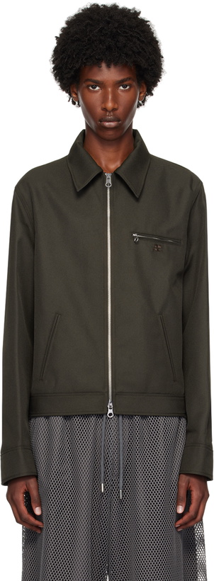 Photo: Courrèges Brown Signature Retro Jacket