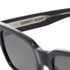 Garrett Leight Mayan Sunglasses in Black/Semi-Flat Grey