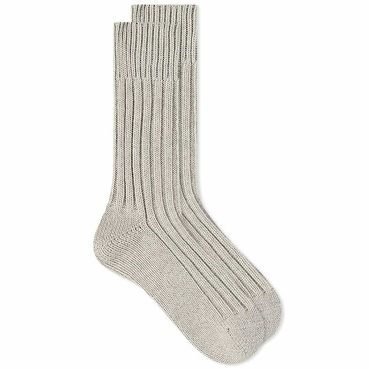Photo: decka Heavyweight Plain Sock in Feather Grey