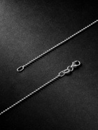 EÉRA - Key White Gold, Silver and Diamond Pendant Necklace