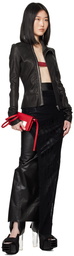 Rick Owens Black Porterville Spider Ziggy Maxi Skirt