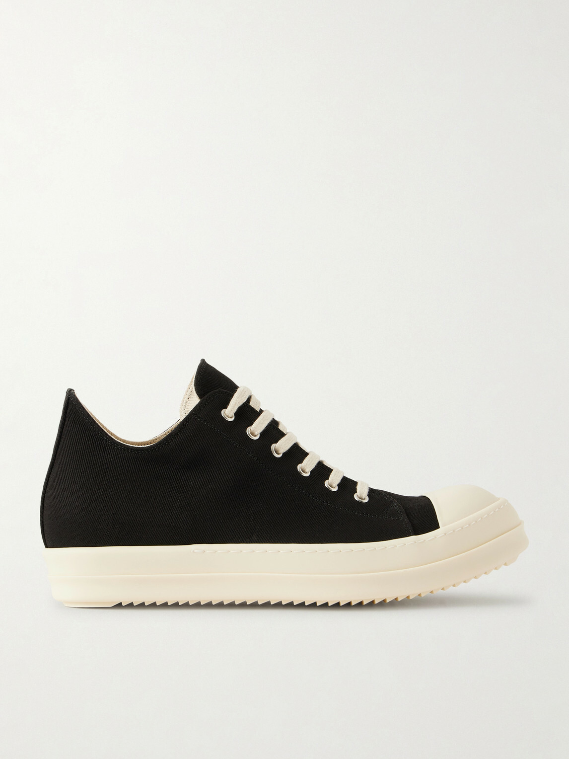 DRKSHDW by Rick Owens - Ramones Denim Sneakers - Black