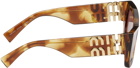 Miu Miu Eyewear Brown Glimpse Sunglasses