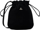 Vivienne Westwood Black Drawstring Pouch Bag