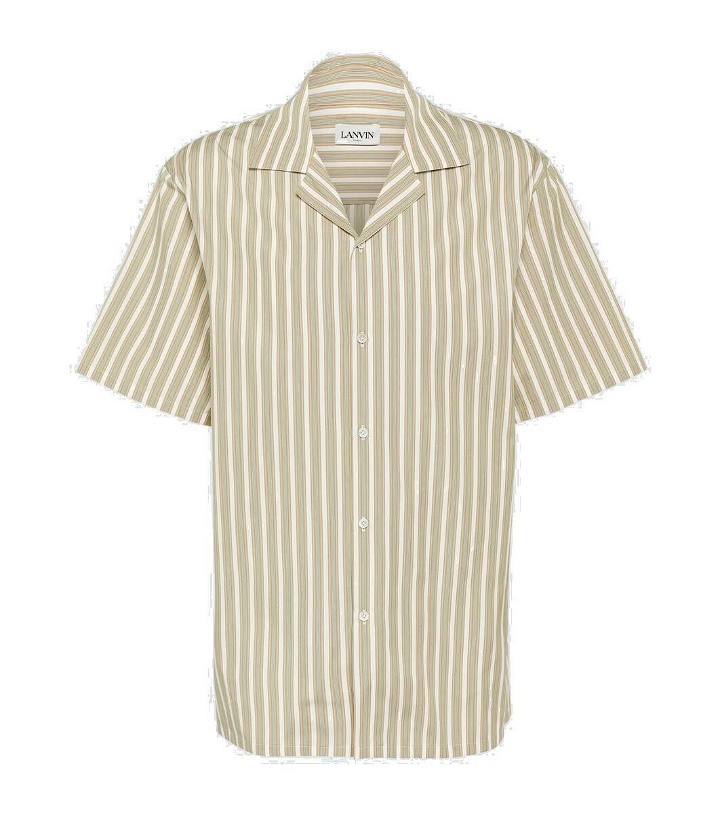 Photo: Lanvin Striped cotton bowling shirt