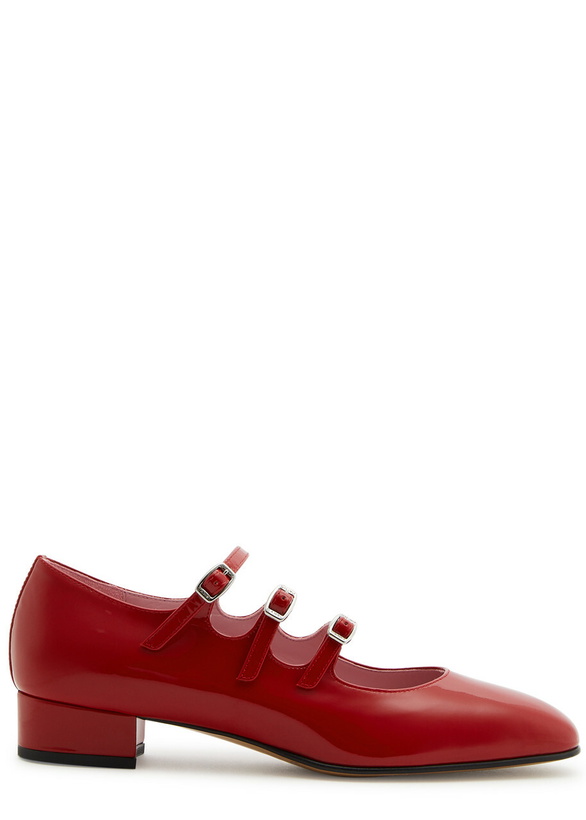 Photo: Carel Ariana Patent Leather Mary Jane Flats Red