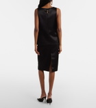 Saint Laurent Satin pencil skirt