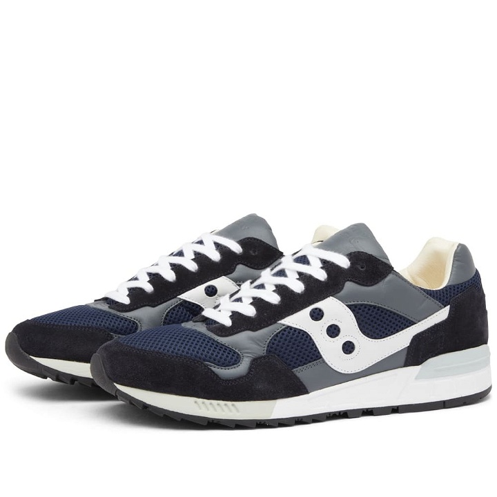 Photo: Saucony Men's Shadow 5000 - Made in Italy Sneakers in Navy/White