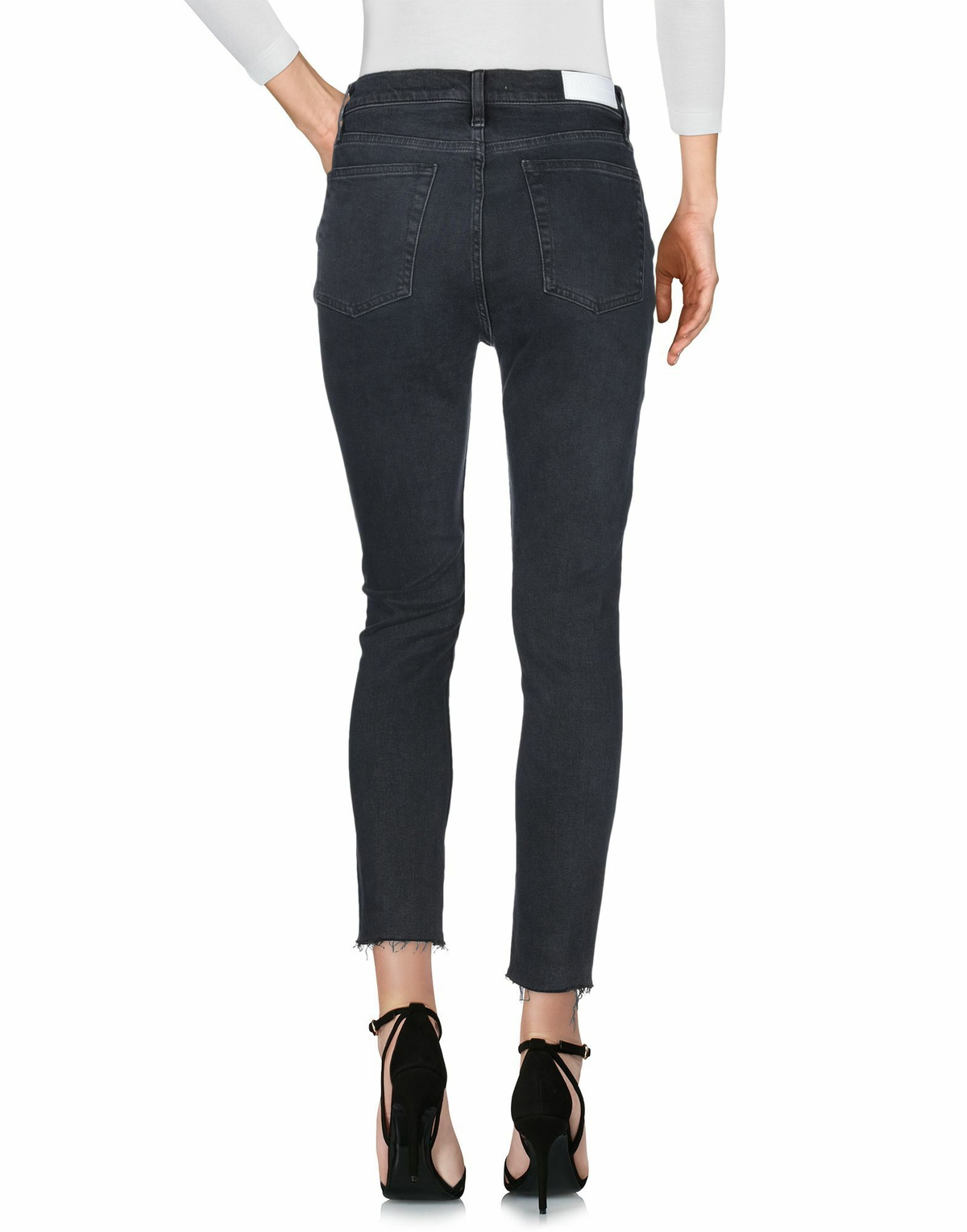 Re/done Womens Jeans in Black