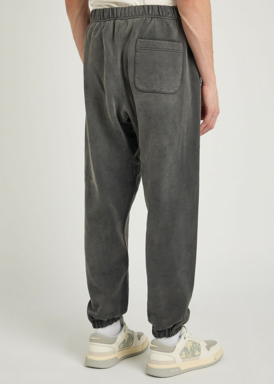 Saint Mxxxxxx Angel of Death Printed Cotton Sweatpants Black