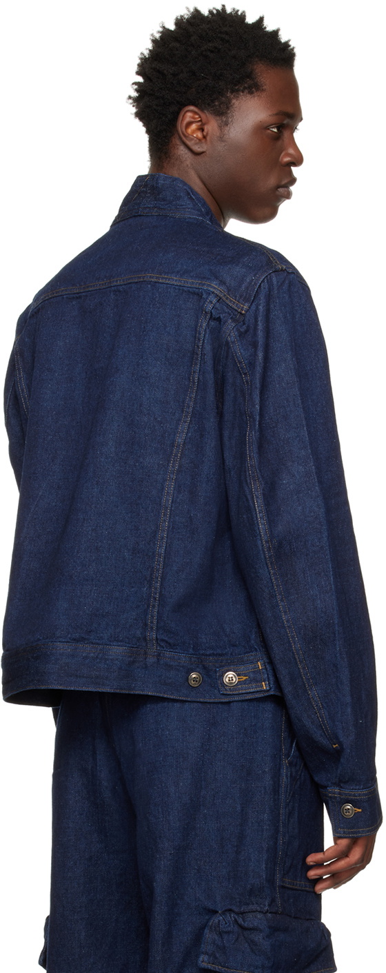 Greg Lauren Blue GL1 Trucker Denim Jacket