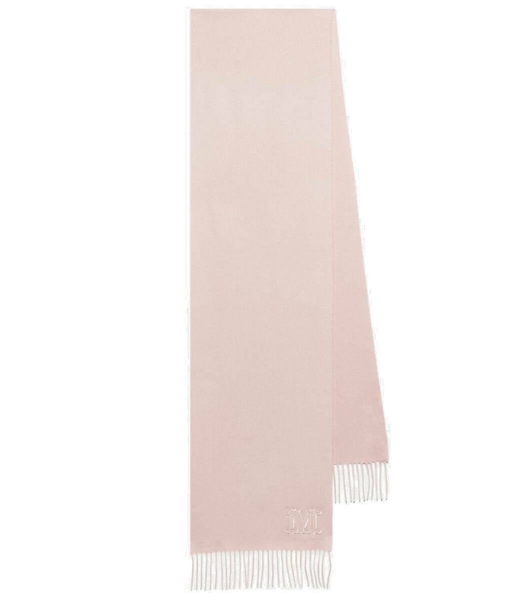 【送料&関税込】Max Mara Logo Patch Fringed Edge Scarf Max Mara Logo Patch Fringed Edge Scarf | italist