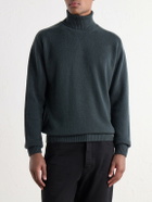 Boglioli - Virgin Wool and Cashmere-Blend Rollneck Sweater - Green
