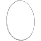Bottega Veneta Silver Alternate Chain Necklace