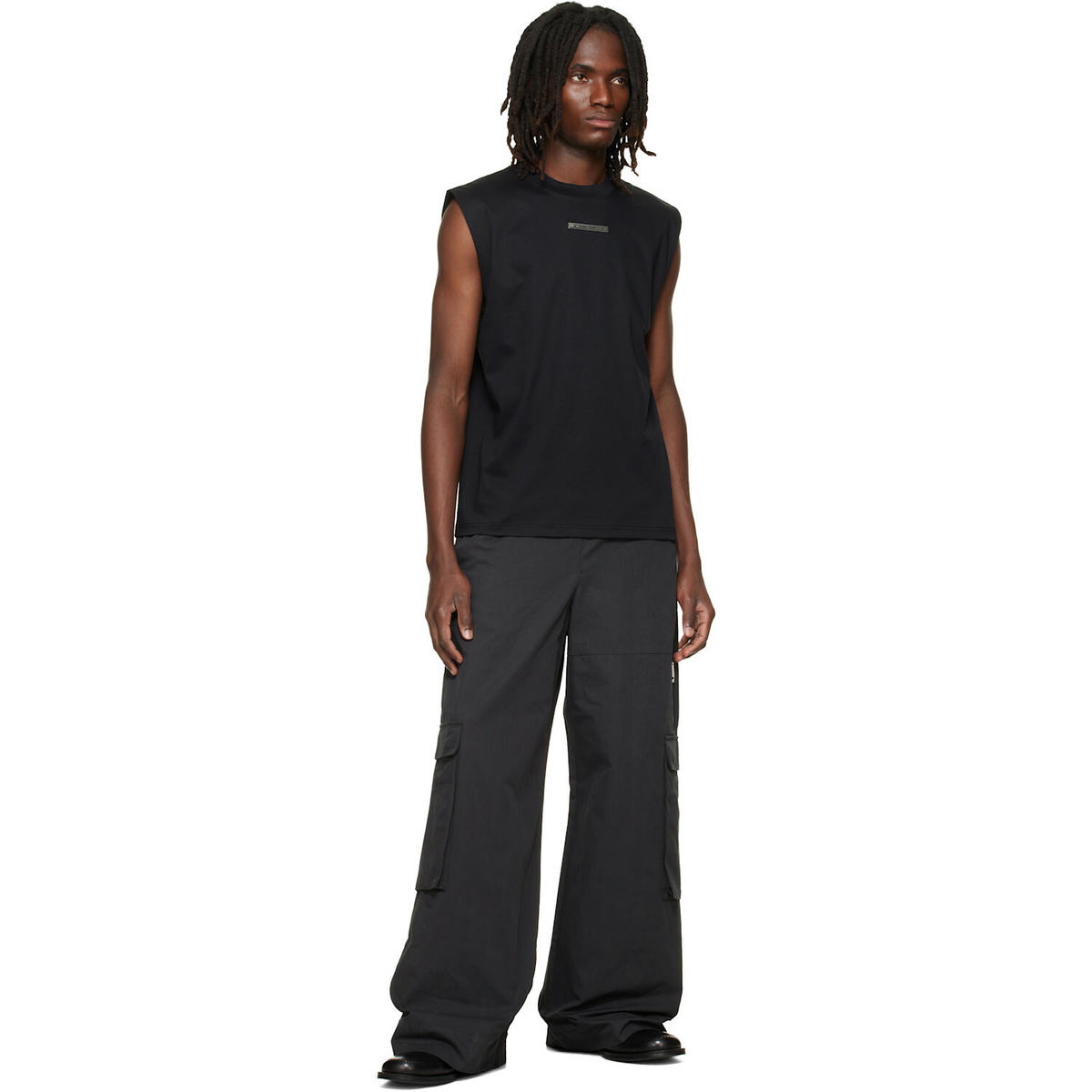 HELIOT EMIL Black Astrape Tank Top