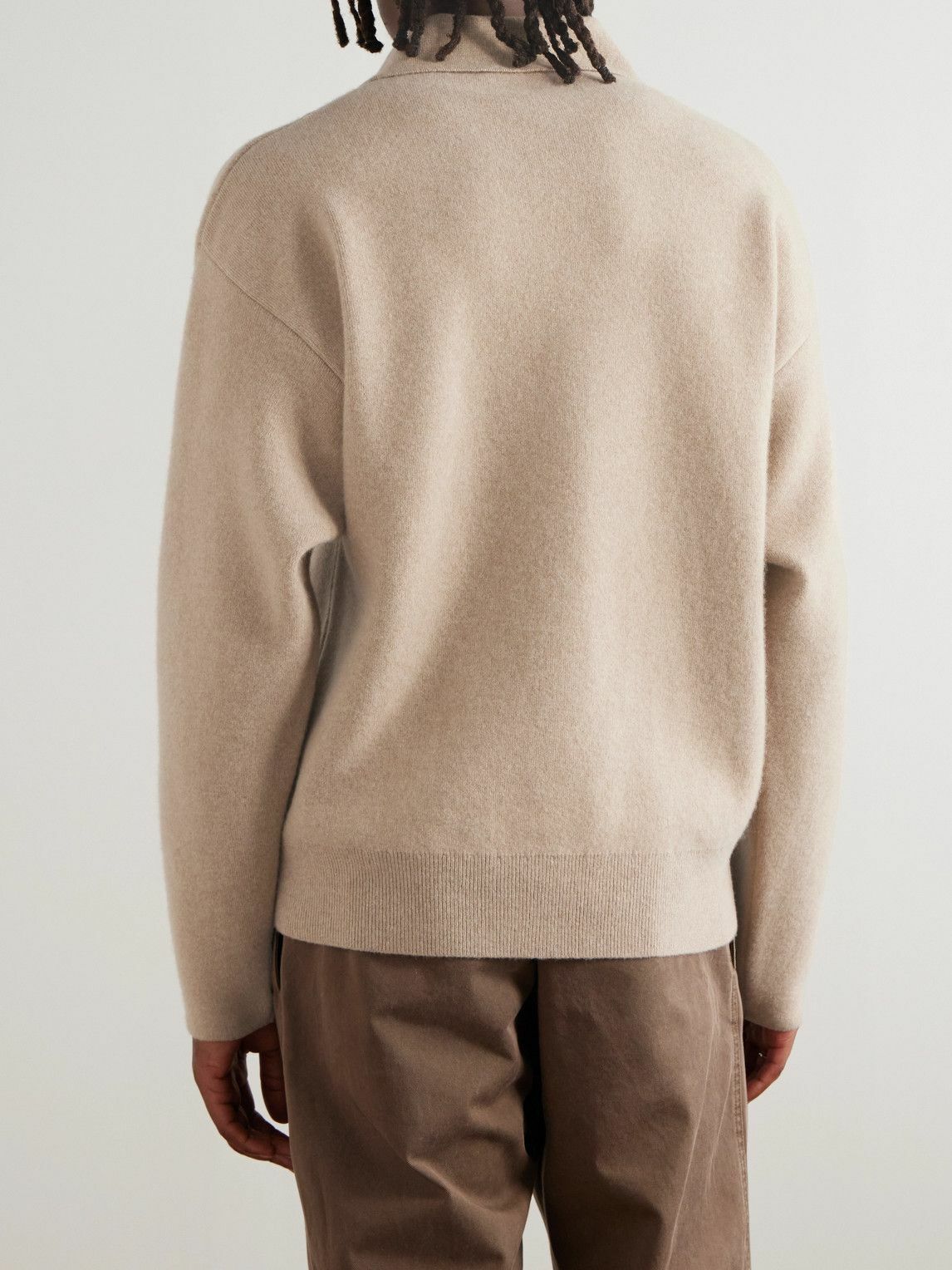 Jacquemus - La Maille Vareuse Pallone Wool and Cashmere-Blend Sweater - Neutrals