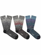 Missoni - Three-Pack Striped Cotton-Blend Socks - Multi